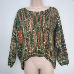Santoori Sequin Oversized Sweater